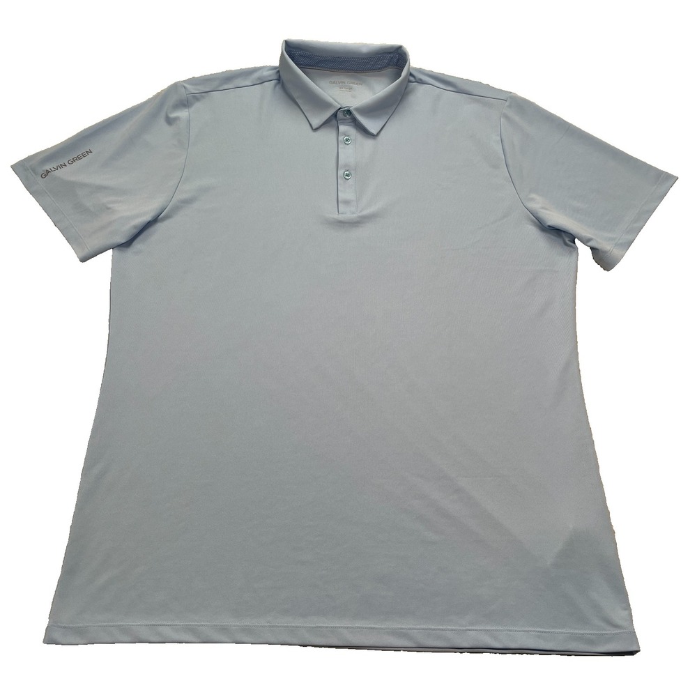 Galvin Green Polo Shirt Men's Size 2XL Blue Golfing Performance Pullover